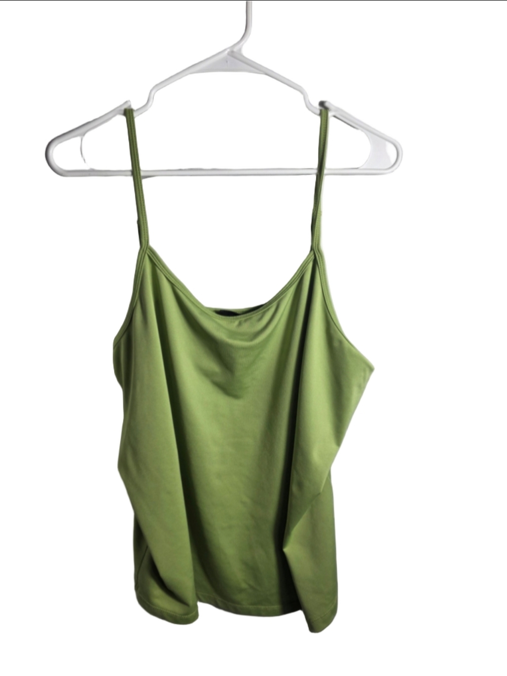 Women's Lane Bryant Green Camisole Size 18/20 plus layer essential chic apple